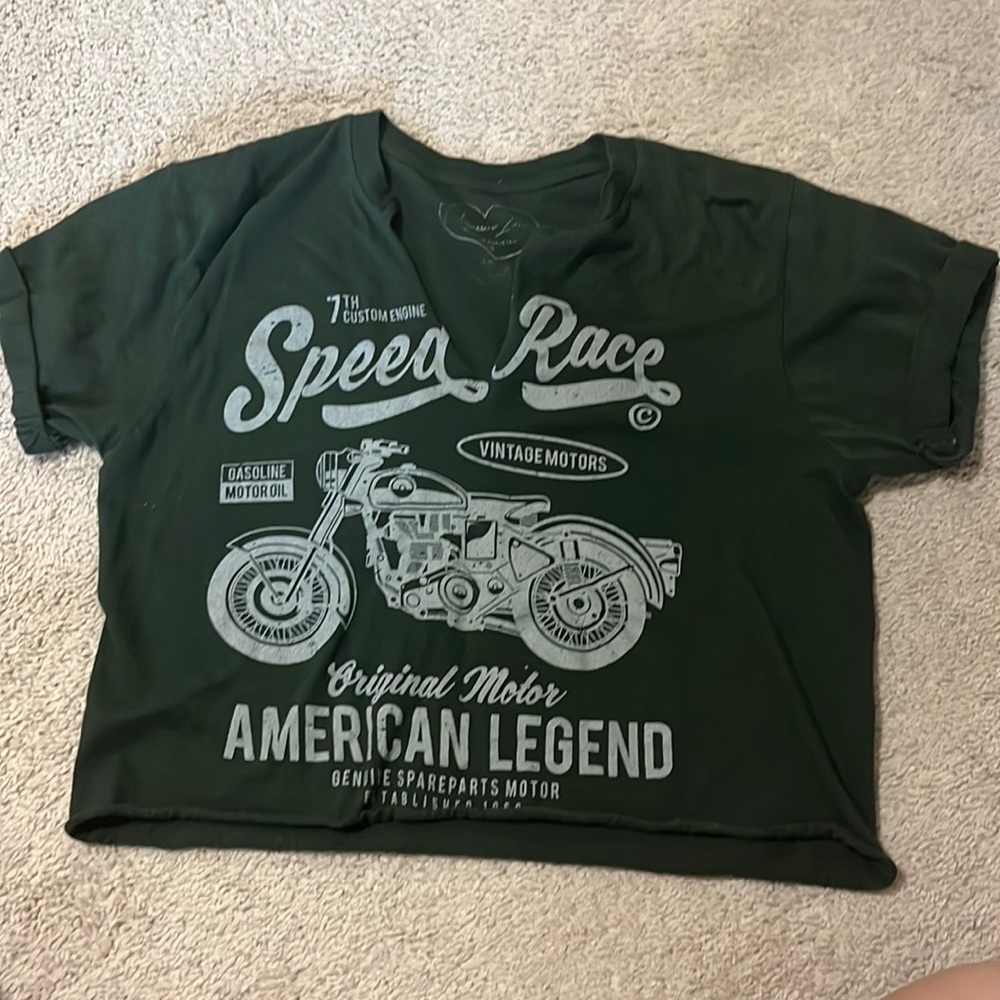 Motorcycle cropped top